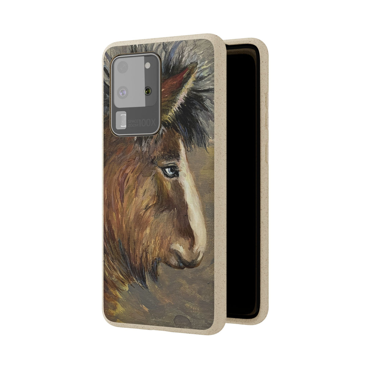 Biodegradable Phone Case — Rustic Horse Portrait by Carrie Barcomb Eco-Friendly iPhone Cover