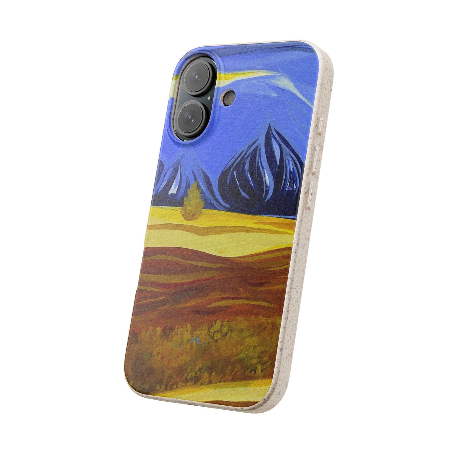 Biodegradable Phone Case — Mountain Meadow Landscape in Iceland Eco-Friendly iPhone Cover