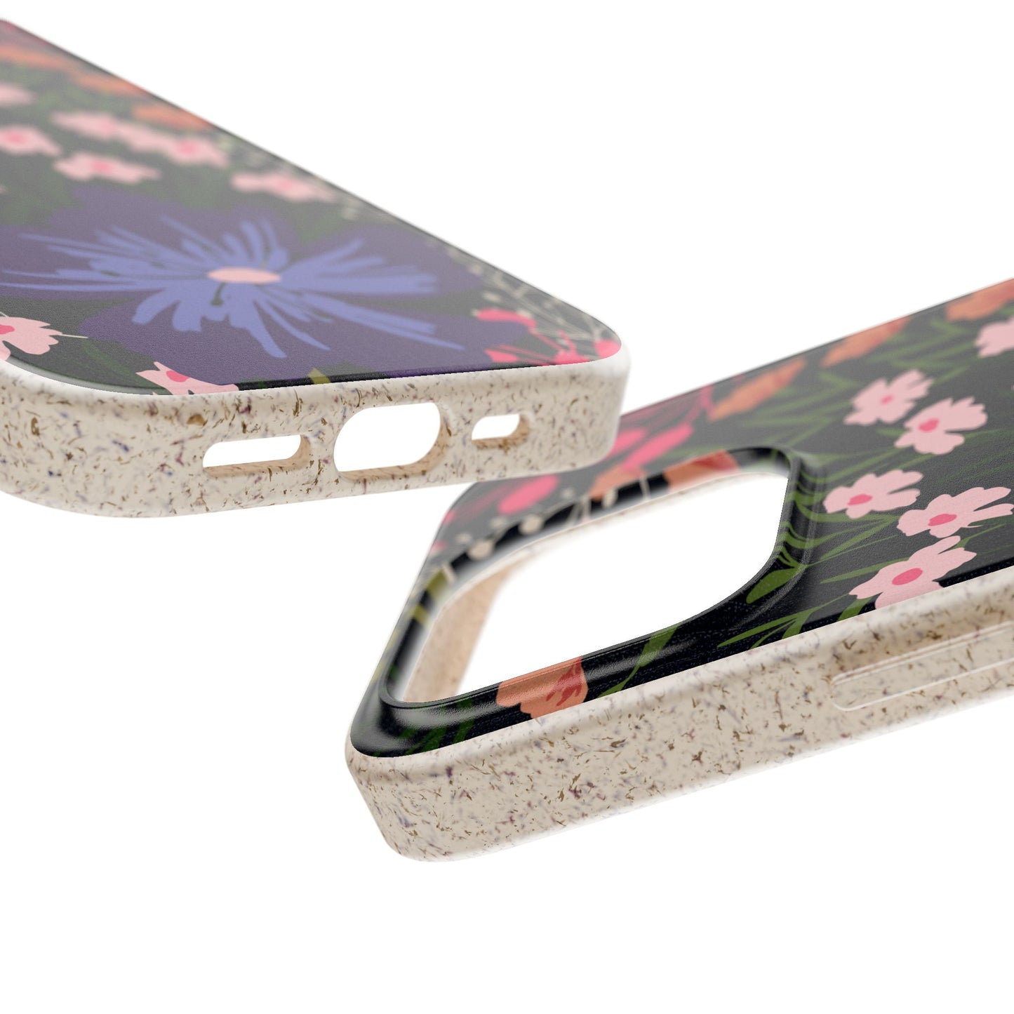 Floral Biodegradable Phone Case — Purple Wildflower Eco Phone Cover