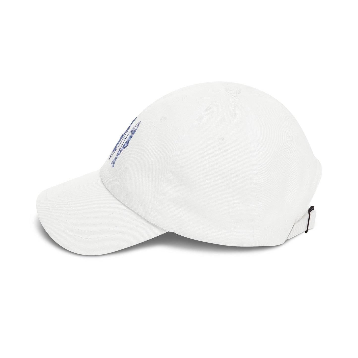 Dad Cap - Blue Fish Trio Embroidered Fishing Hat