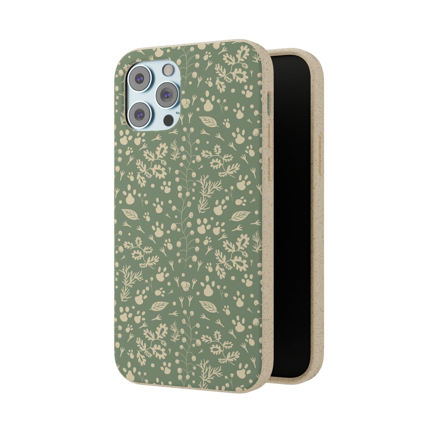 Biodegradable Floral Phone Case — Eco-Friendly Pleasant Green Wildflower Protection