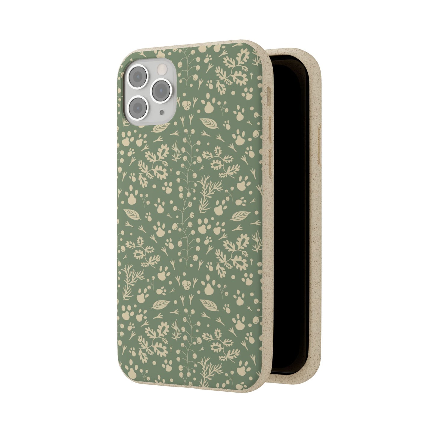 Biodegradable Floral Phone Case — Eco-Friendly Pleasant Green Wildflower Protection