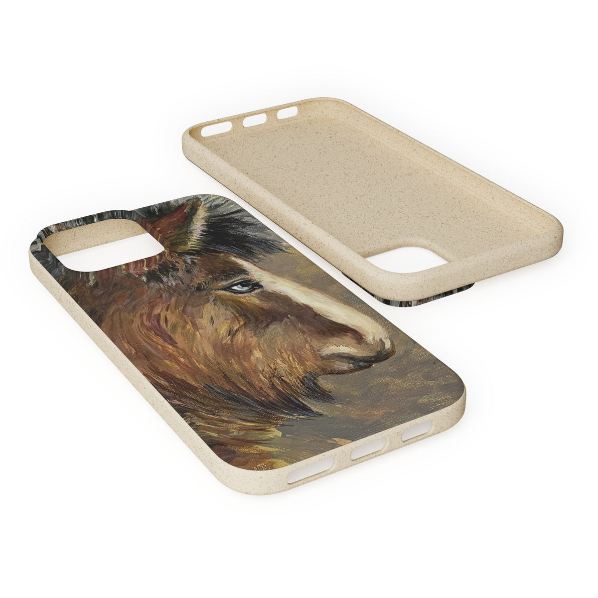 Biodegradable Phone Case — Rustic Horse Portrait by Carrie Barcomb Eco-Friendly iPhone Cover