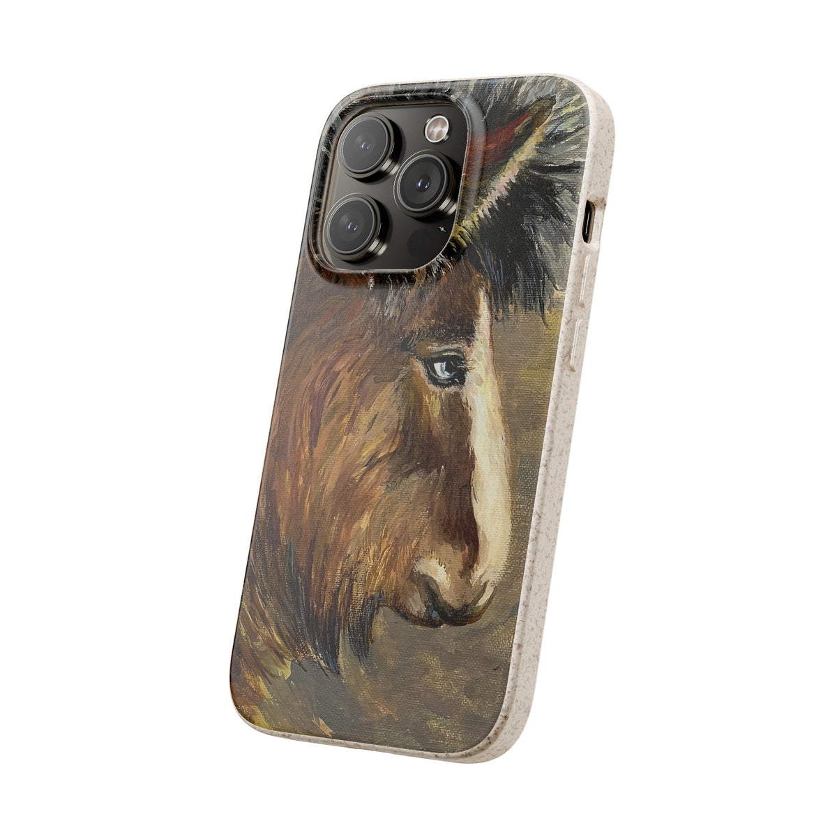 Biodegradable Phone Case — Rustic Horse Portrait by Carrie Barcomb Eco-Friendly iPhone Cover
