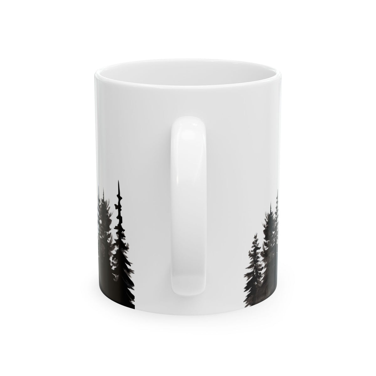 Stay Wild Alpine Ceramic Mug – Minimalist Forest Coffee Cup (11oz, 15oz)