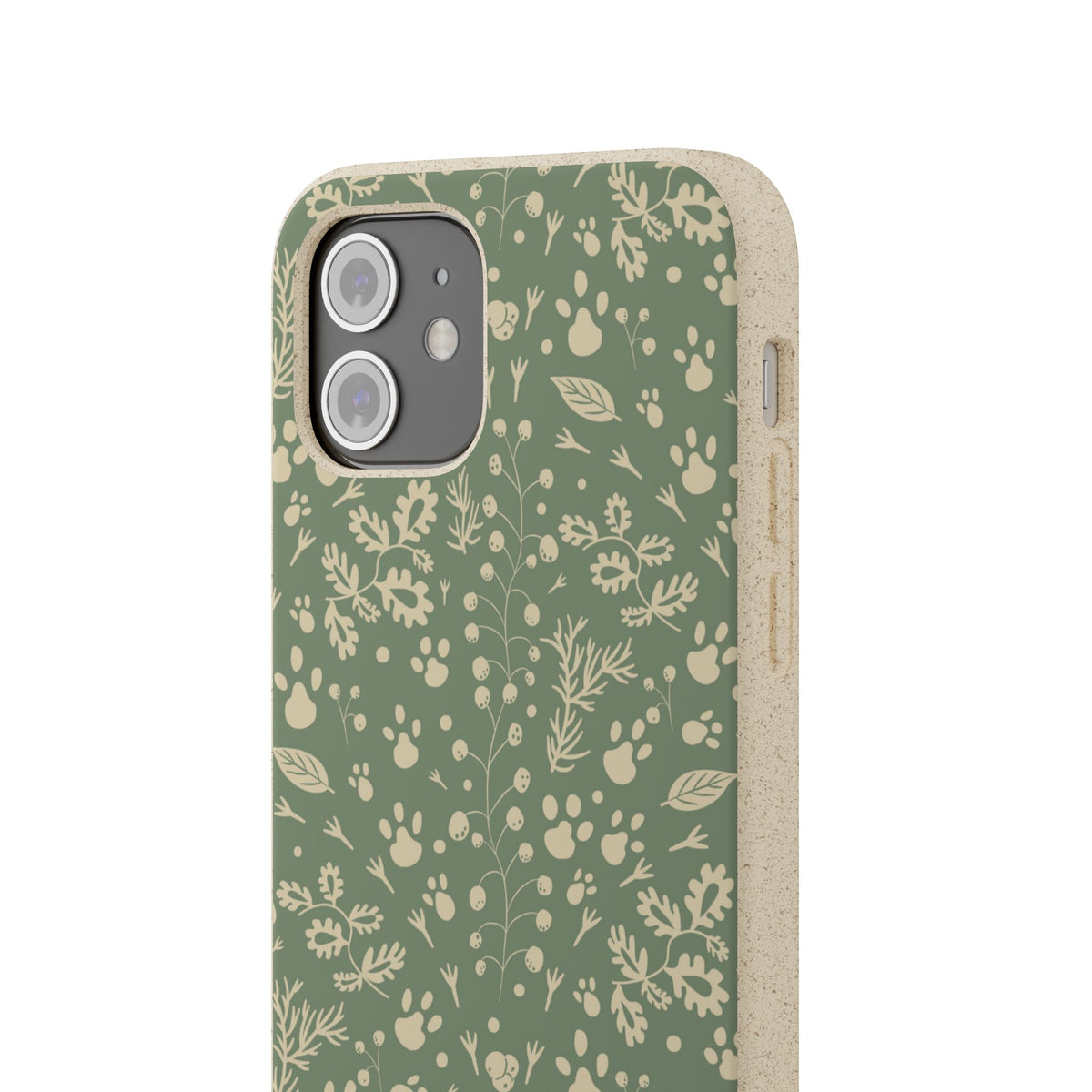 Biodegradable Floral Phone Case — Eco-Friendly Pleasant Green Wildflower Protection