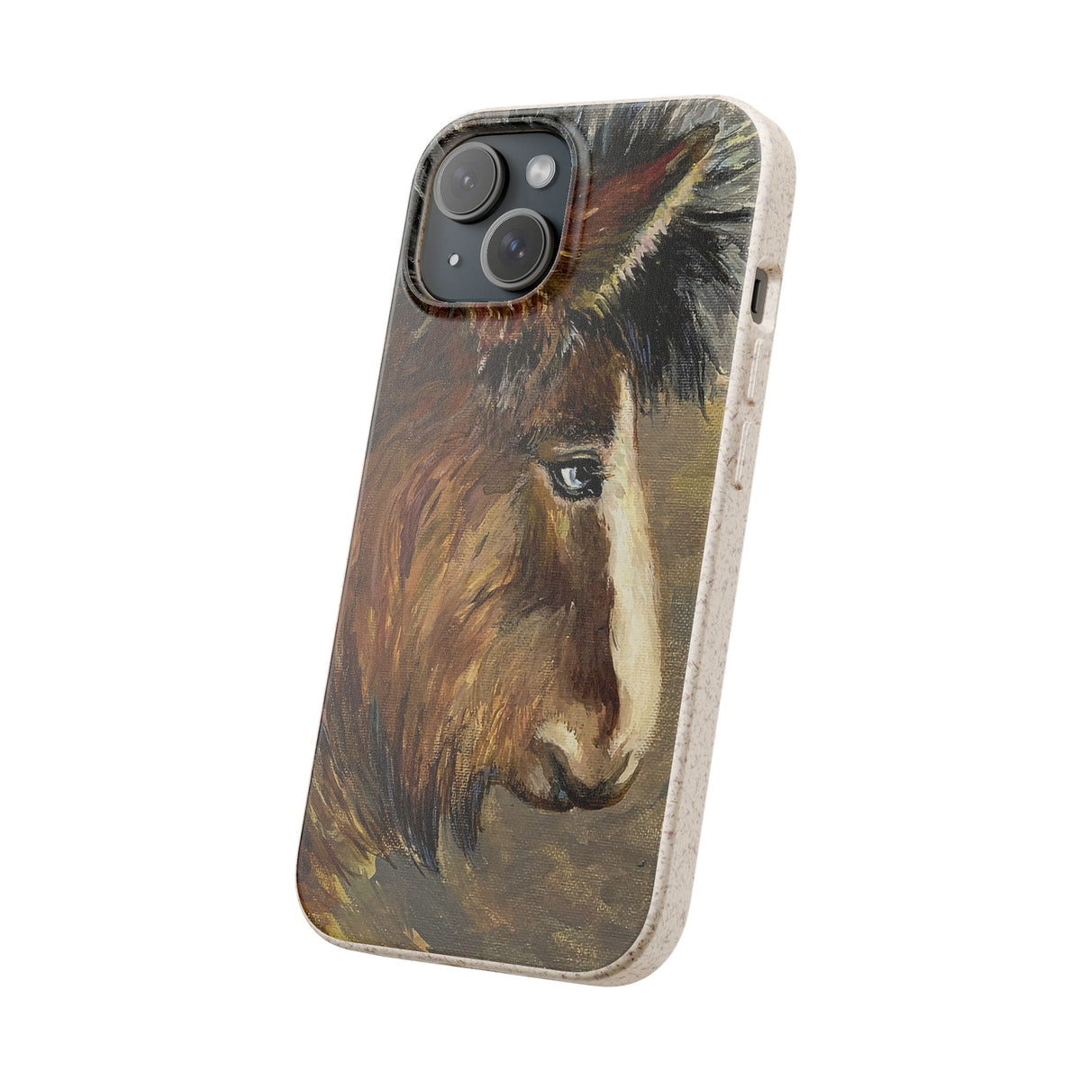 Biodegradable Phone Case — Rustic Horse Portrait by Carrie Barcomb Eco-Friendly iPhone Cover