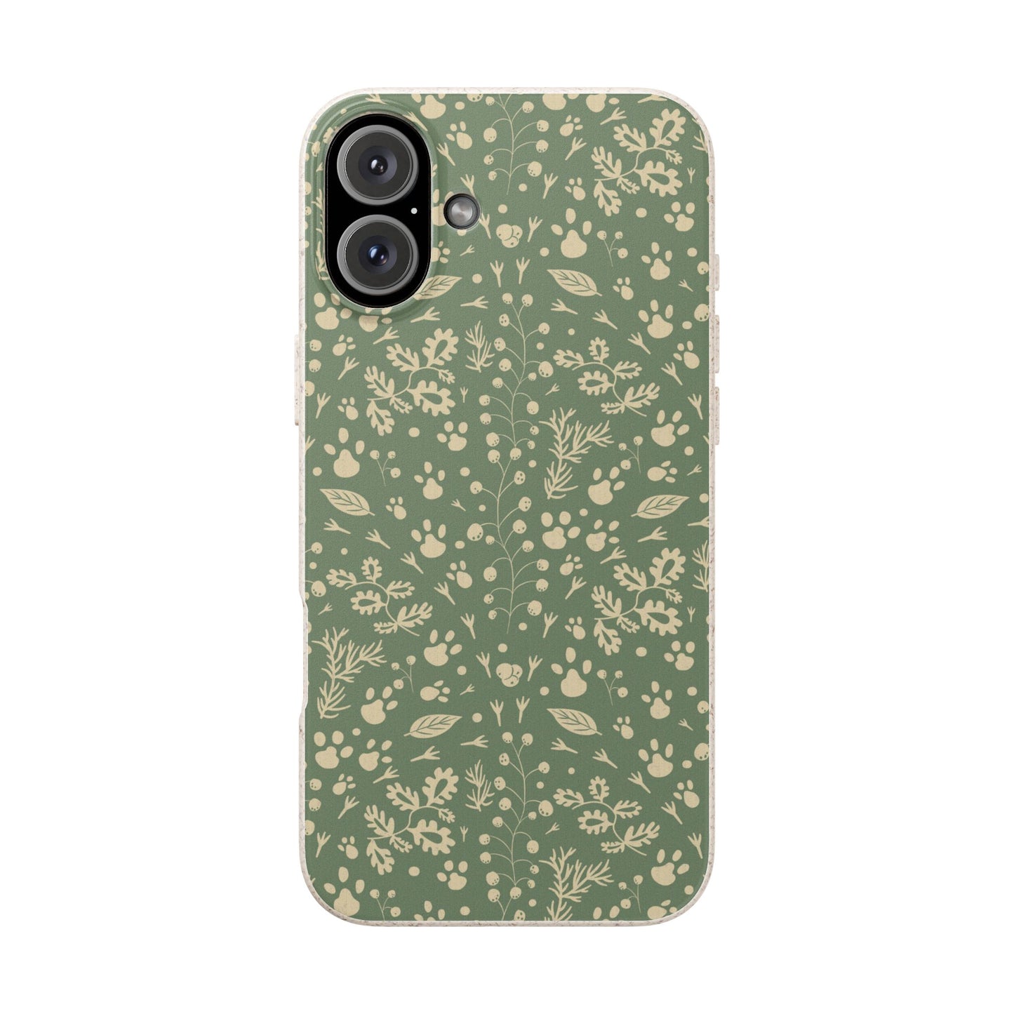 Biodegradable Floral Phone Case — Eco-Friendly Pleasant Green Wildflower Protection