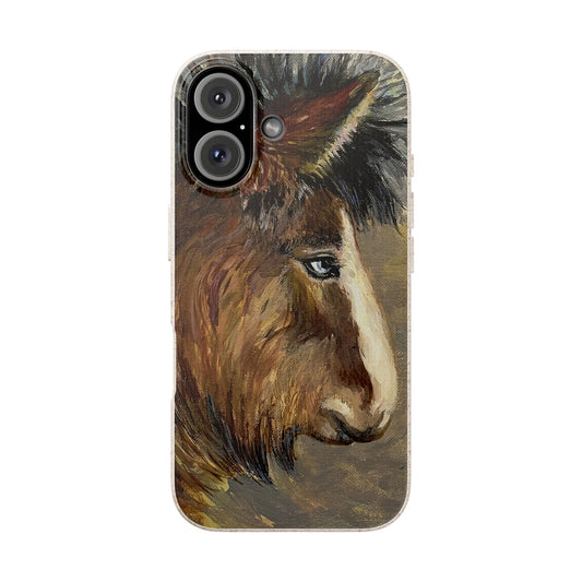 Biodegradable Phone Case — Rustic Horse Portrait by Carrie Barcomb Eco-Friendly iPhone Cover