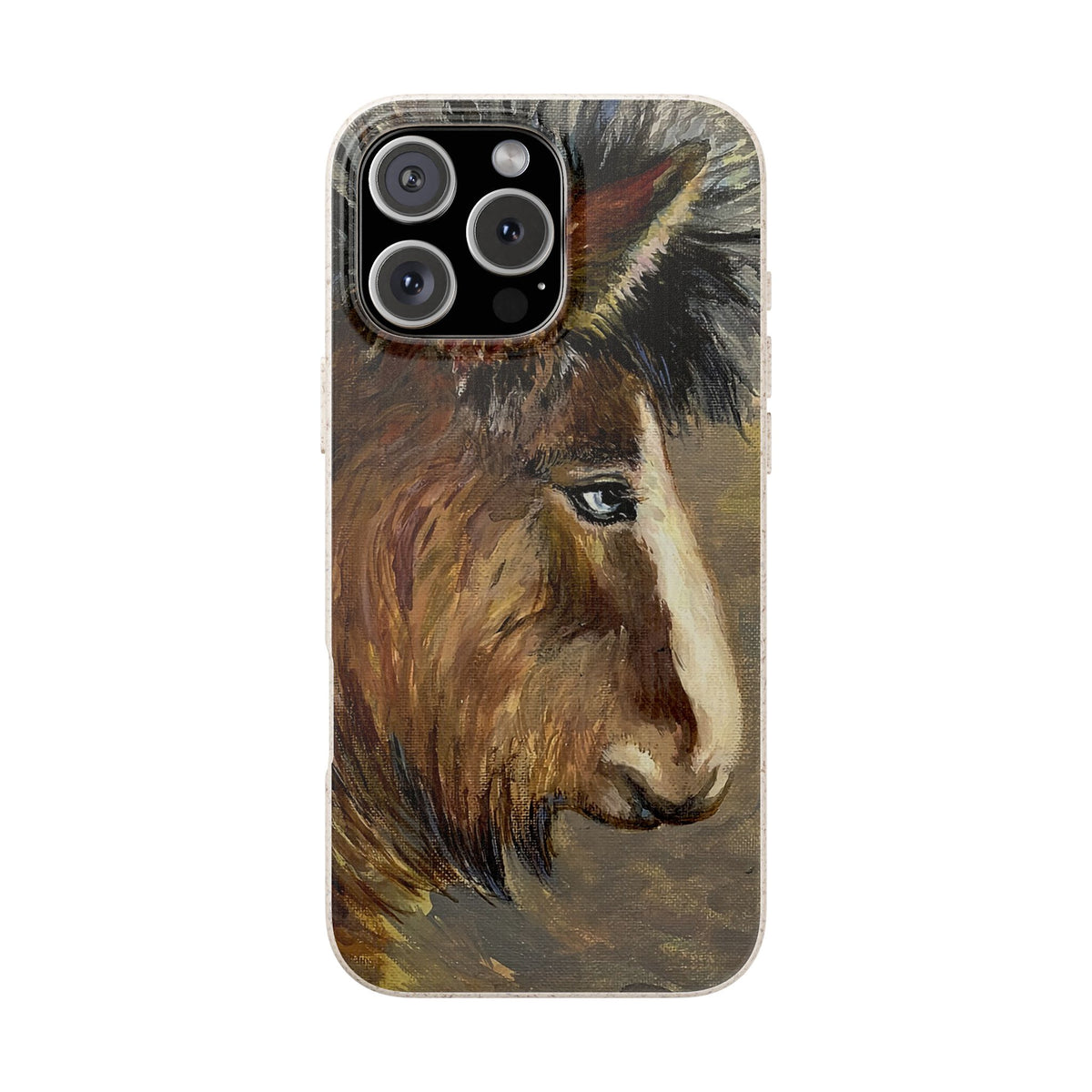 Biodegradable Phone Case — Rustic Horse Portrait by Carrie Barcomb Eco-Friendly iPhone Cover
