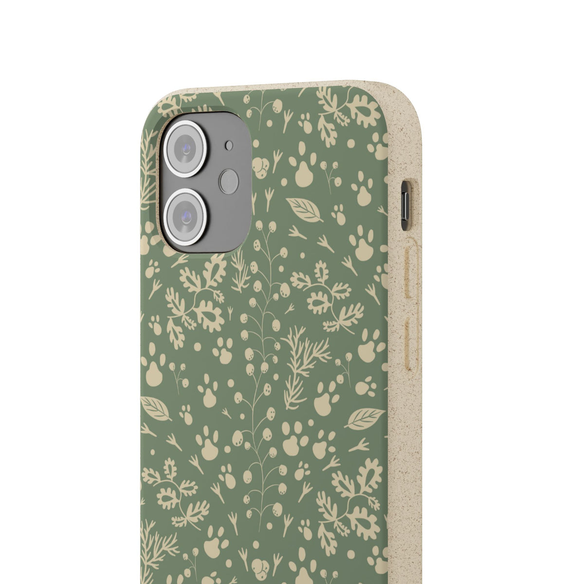Biodegradable Floral Phone Case — Eco-Friendly Pleasant Green Wildflower Protection