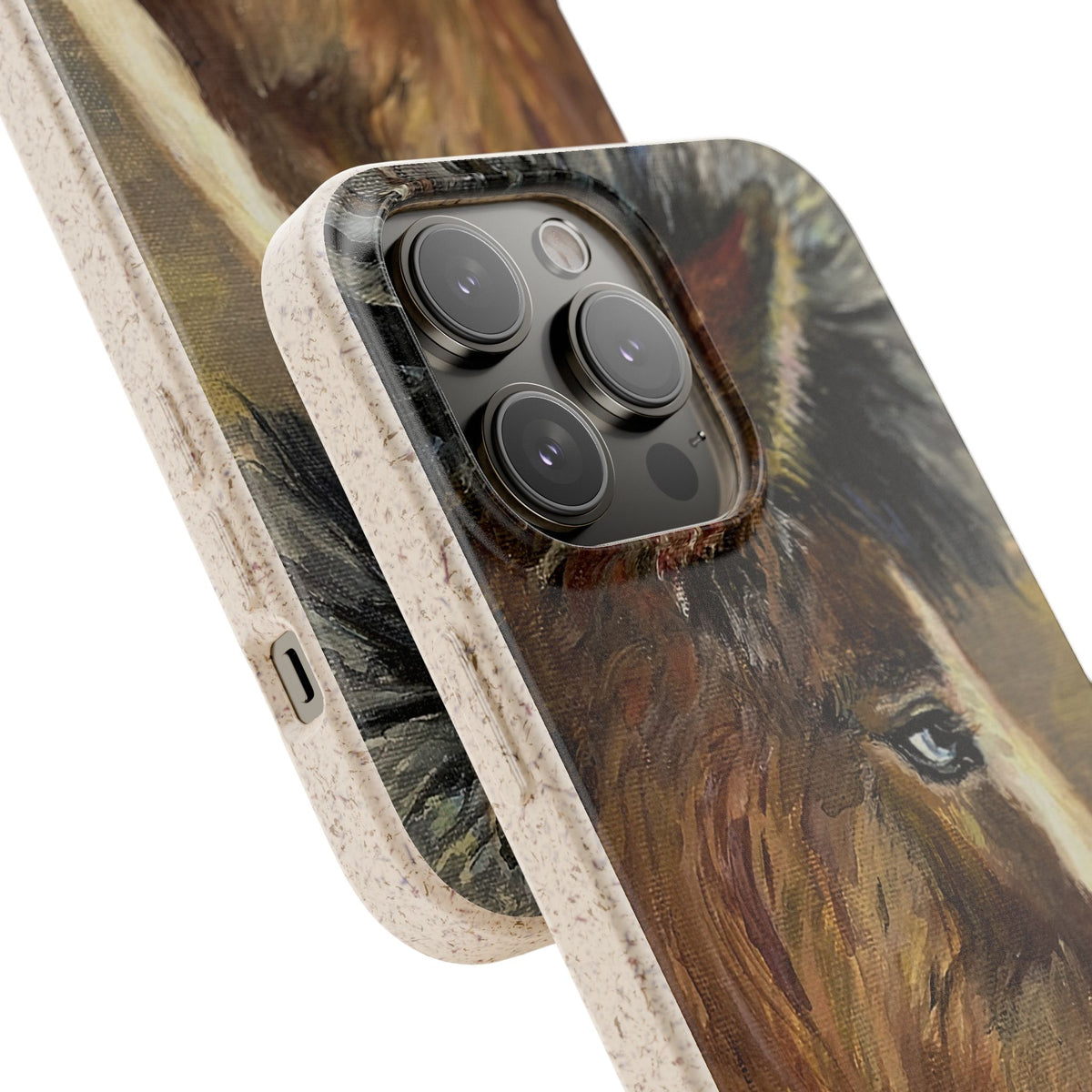 Biodegradable Phone Case — Rustic Horse Portrait by Carrie Barcomb Eco-Friendly iPhone Cover