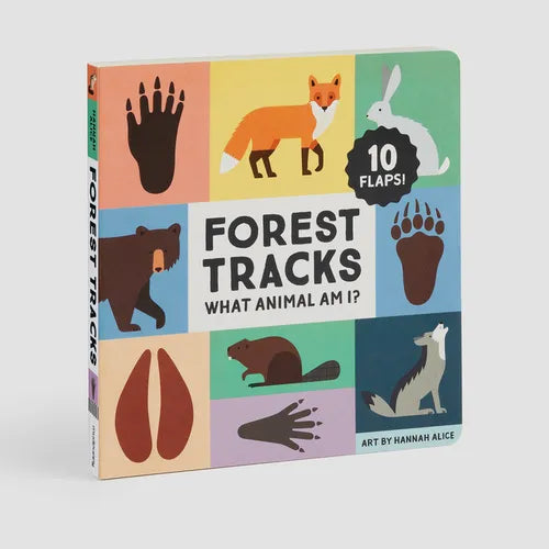 Forest Tracks: What Animal Am I? Lift-The-Flap Board Book - Hardcover